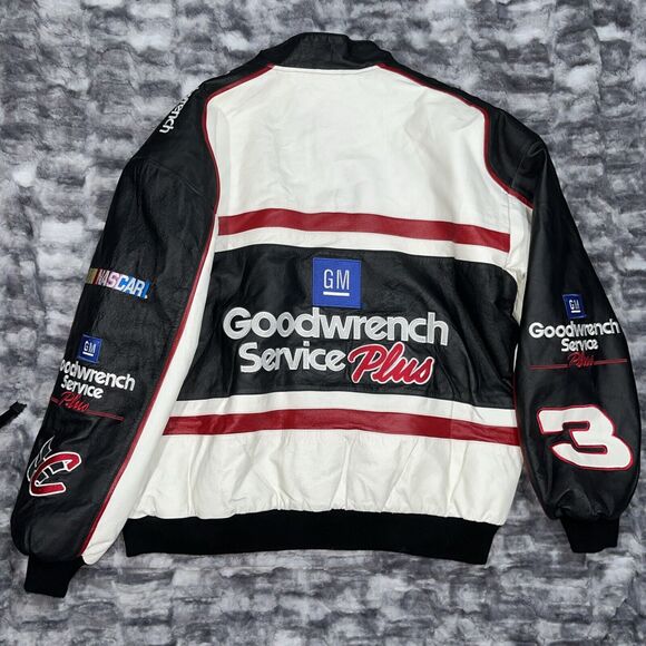 Dale Earnhardt Goodwrench Jeff Hamilton Leather‎ Jacket Coat Mens XL NASCAR - Picture 8 of 12